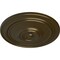 Ekena Millwork Classic Ceiling Medallion (For Canopies up to 5 1/2"), Hand-Painted Brass, 21 7/8"OD x 2 3/8"P CM22CLBRS - alternate 2